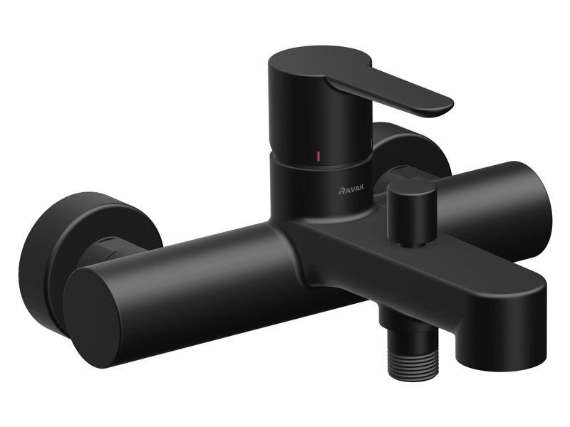 Bateria wannowa naścienna Ravak Puri PU 022.21 z przełącznikiem, czarna 1 szt