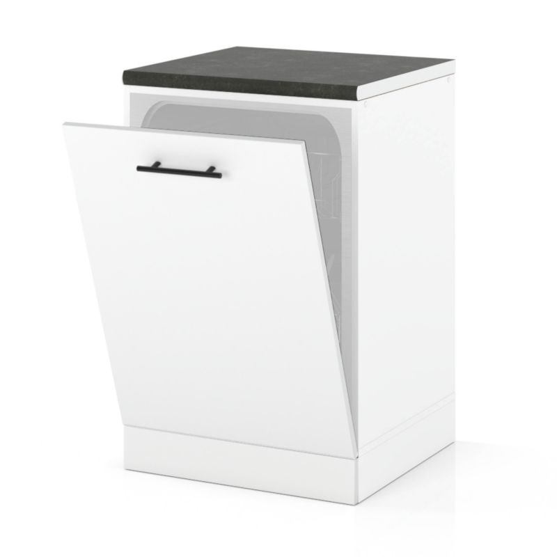 Szafka Kuchenna Hurtownia-Mebli Stojąca Do zmywarki ZM60 sPremium 60cm Biały Mat Biały Mat 60x52x85 cm 1szt.