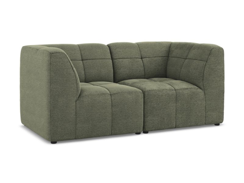 Modułowa sofa 2-osobowa LaMiaSofa GRADO z tkaniny bouclé 180x90 cm oliwkowy 1 szt.