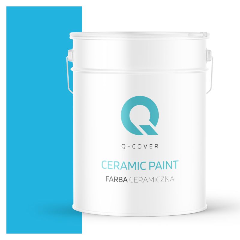 Farba Ceramiczna Do Ścian i Sufitów Q-Cover Niebieski H0340 Głęboki Mat 10L