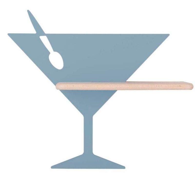 Kinkiet ścienny Candellux Piccolo jasne drewno z niebieskim LED 4W 4000K 200lm IP20 wym: 33 x 37,5 x 12 cm - 1 szt.