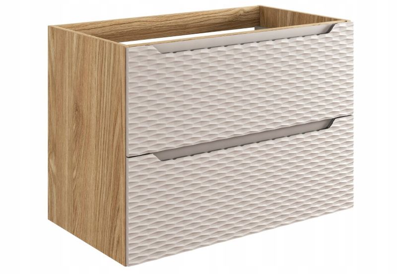 Szafka łazienkowa Furnidea 80 cm wisząca pod umywalkę beżowa Ocean 1 szt.