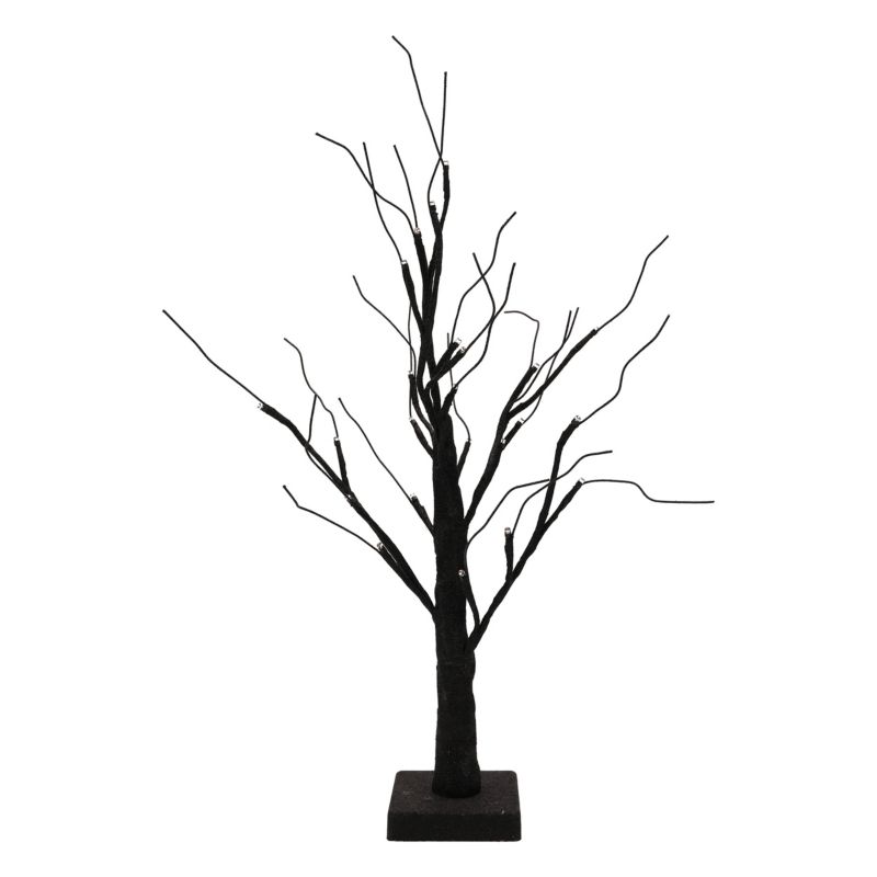 Drzewko 24 LED Jumi 60 cm czarne barwa ciepła biała