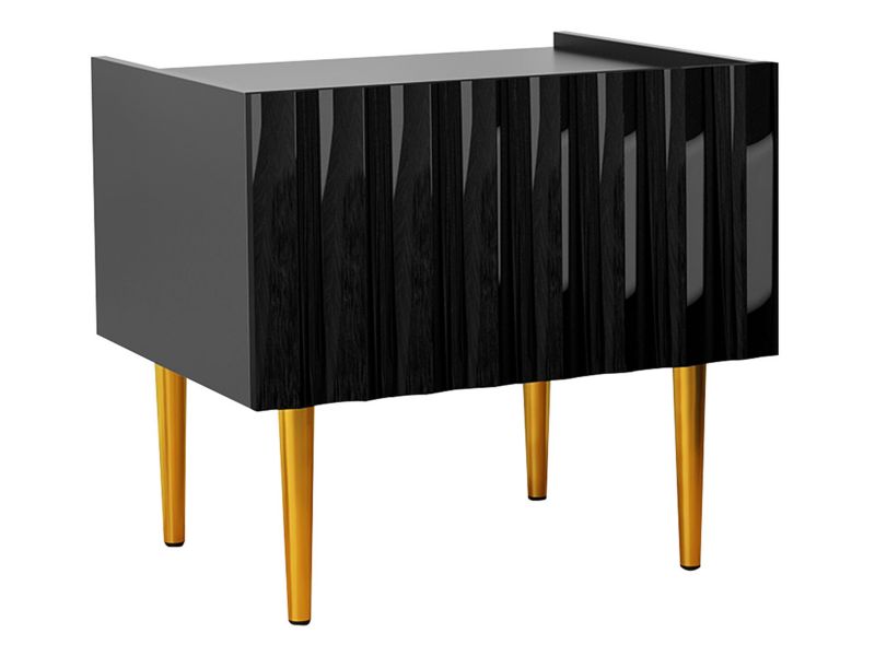 Szafka nocna MIRJAN 24 Arcos czarny połysk 1 szt.