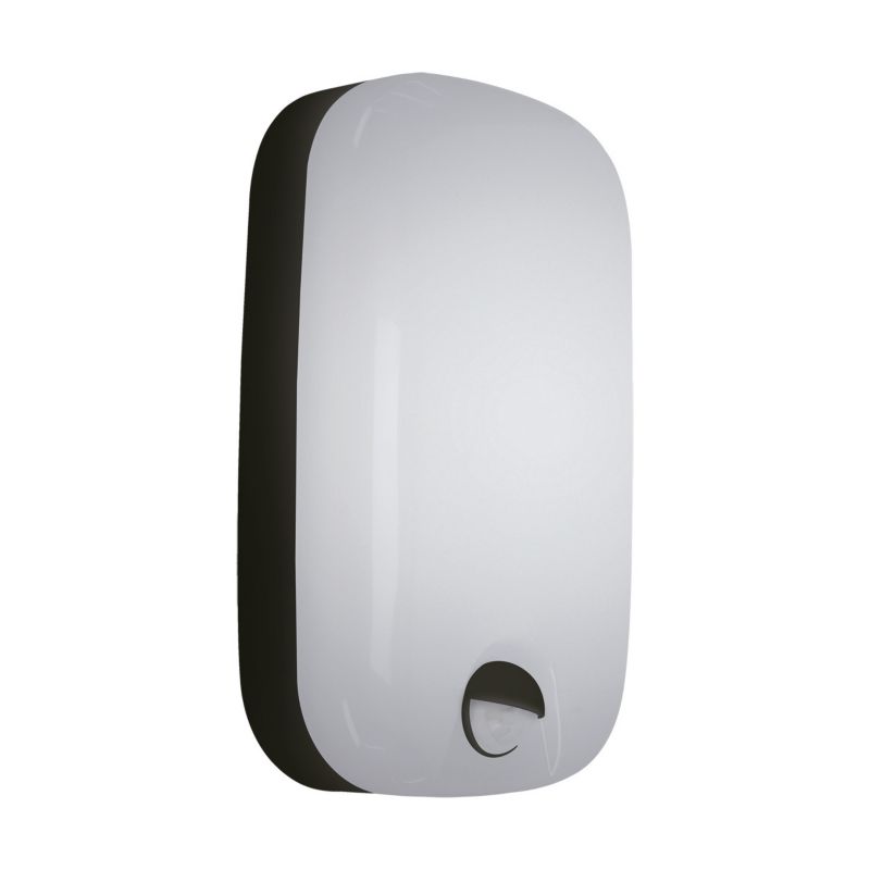 Lampa sufitowa zewnętrzna Struhm Abel czarno-biała LED 15W 3000K-6500K 1230lm z czujnikiem IP54 wym: 19,5 x 12 x 4,9 cm - 1 szt.