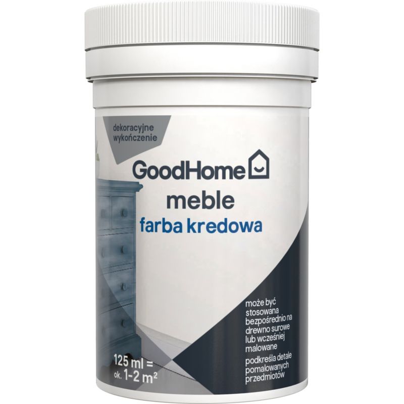 Farba kredowa GoodHome Reno biała 125 ml