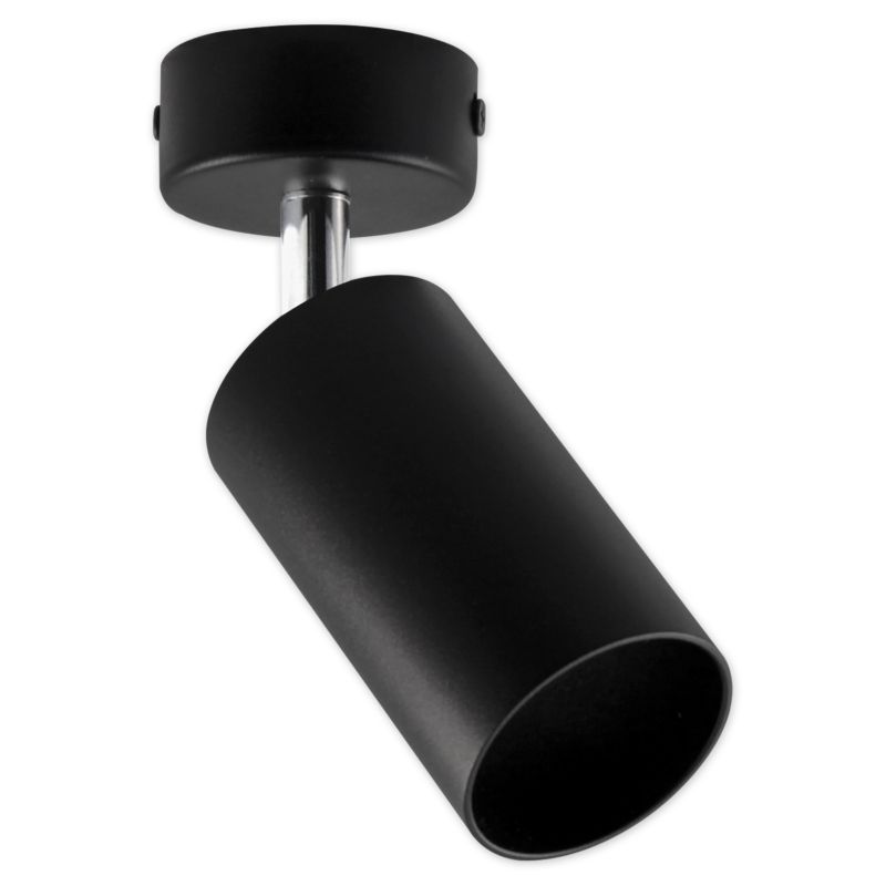 Kinkiet LED MasterLED Bardo GU10 IP20 ruchomy czarny-chrom lampa sufitowa 1 szt.