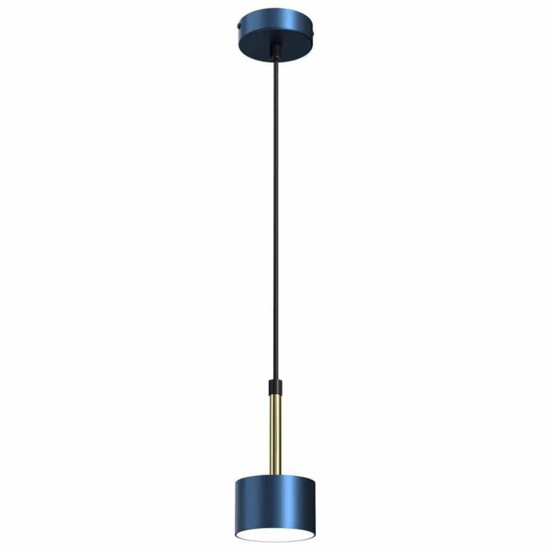 Lampa sufitowa wisząca Milagro Arena 7724 niebiesko-mosiądz szerokość 8 cm 1xGX53 x 40W 1 szt.