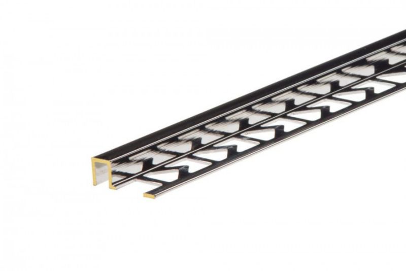 Profil do glazury mosiężny krawędziowy 2500x9x8,5mm Cezar Chrom 1 szt.