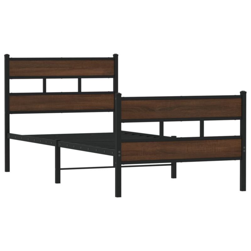 Łóżko metalowe WaszeMeble 90x200 brązowe WM-4017162 1 szt.