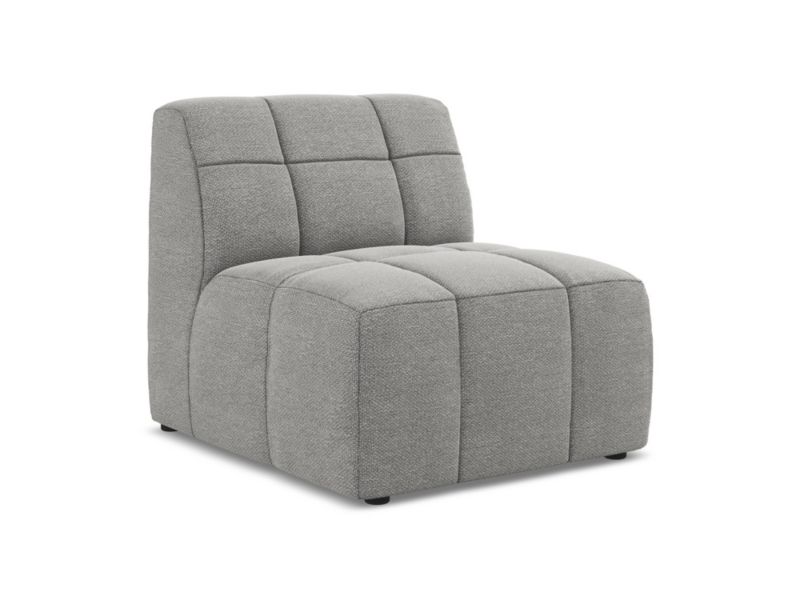 Moduł LaMiaSofa GRADO z tkaniny bouclé 75x90 cm jasny szary 1 szt.