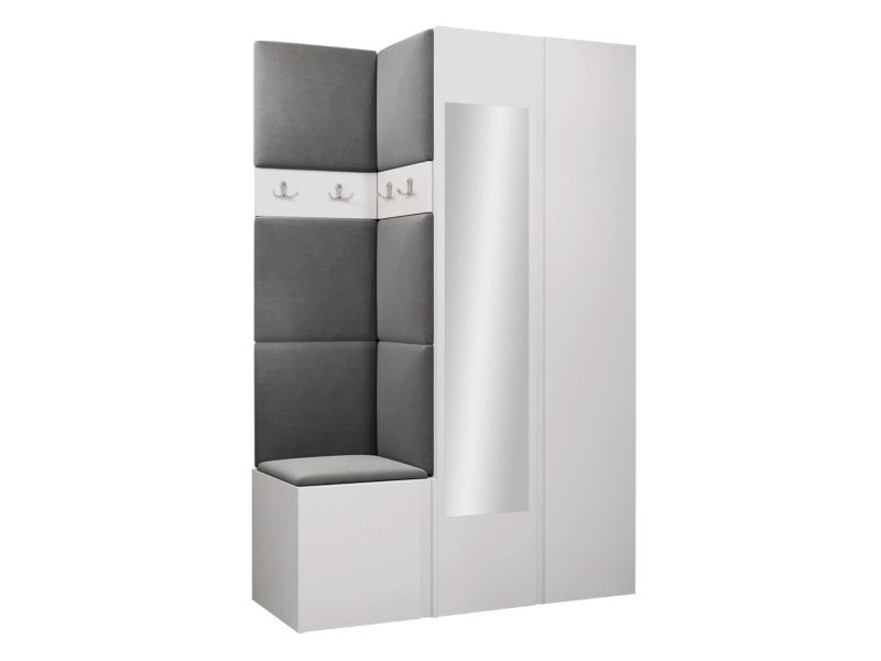 Garderoba MIRJAN 24 Orion XXVI biały + szary 1 kpl.