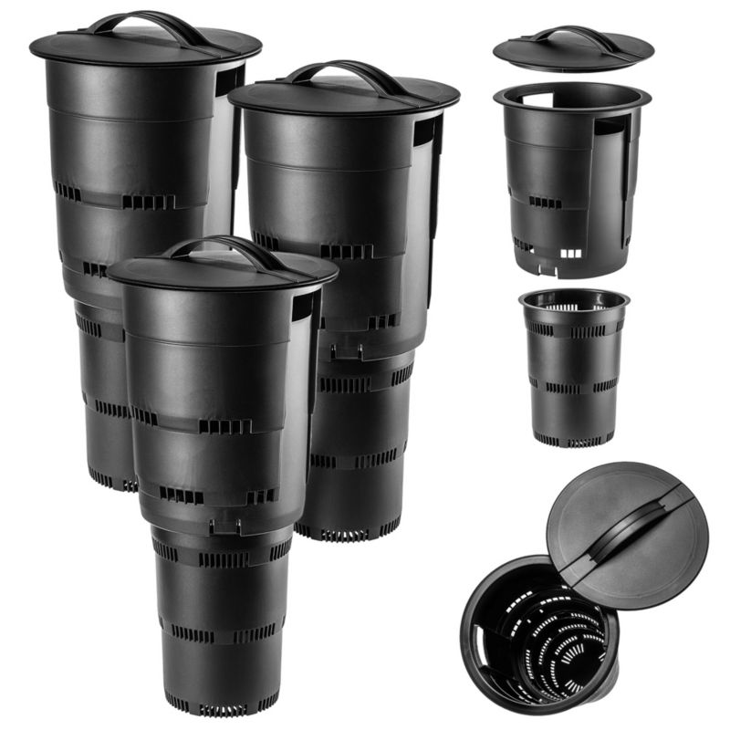 Kompostownik KADAX Podziemny 11L modułowy Kompost Ogrodowy Zestaw 3szt Wkopywania 1szt.