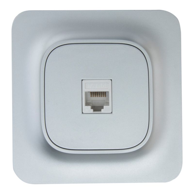 Gniazdo Jacobsen Kennet RJ45 srebrne