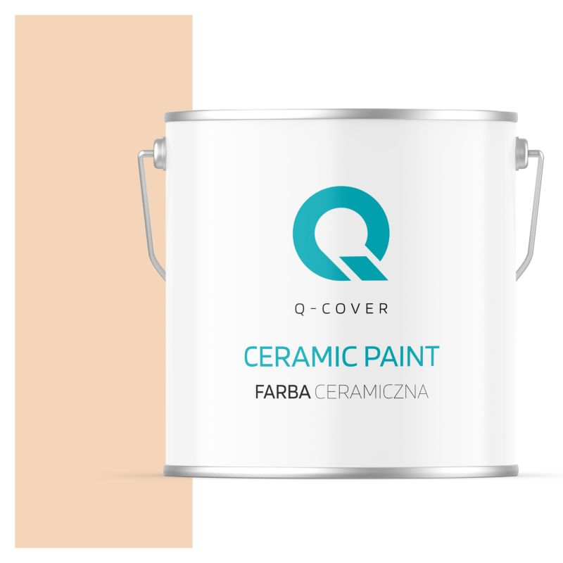 Farba Ceramiczna Do Ścian i Sufitów Q-Cover Brzoskwiniowy jasny H6170 Głęboki Mat 5L