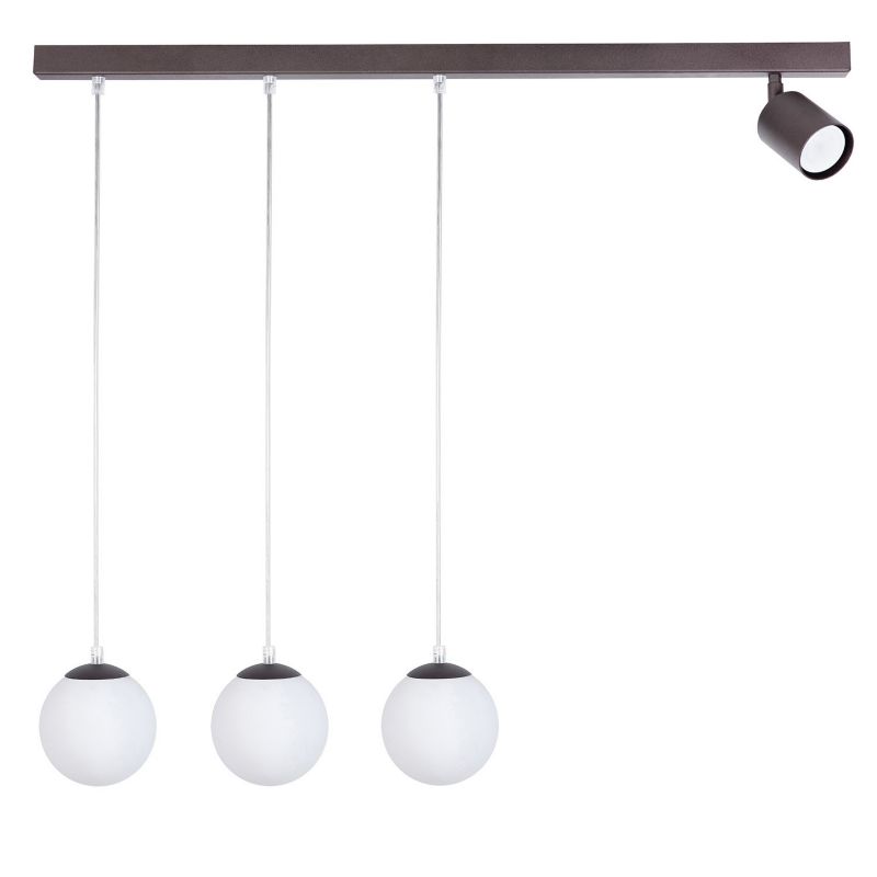 Lampa wisząca Sigma Lighting Tavira 7130 brązowo-biała nowoczesna 4xG9+GU10 x 1 szt.