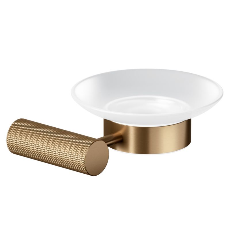 Mydelniczka ścienna Cersanit Zen miedź szkło mrożone 1 szt.