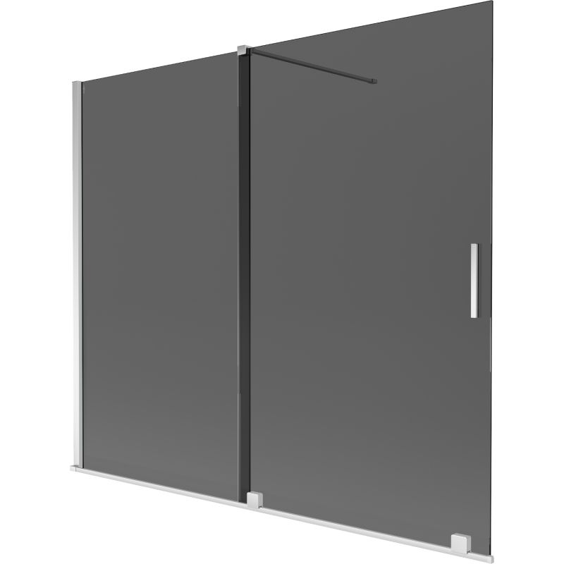 Parawan nawannowy 2-skrzydłowy Mexen Velar grafitowy 180x150 cm 896-180-000-41-01 1 szt.