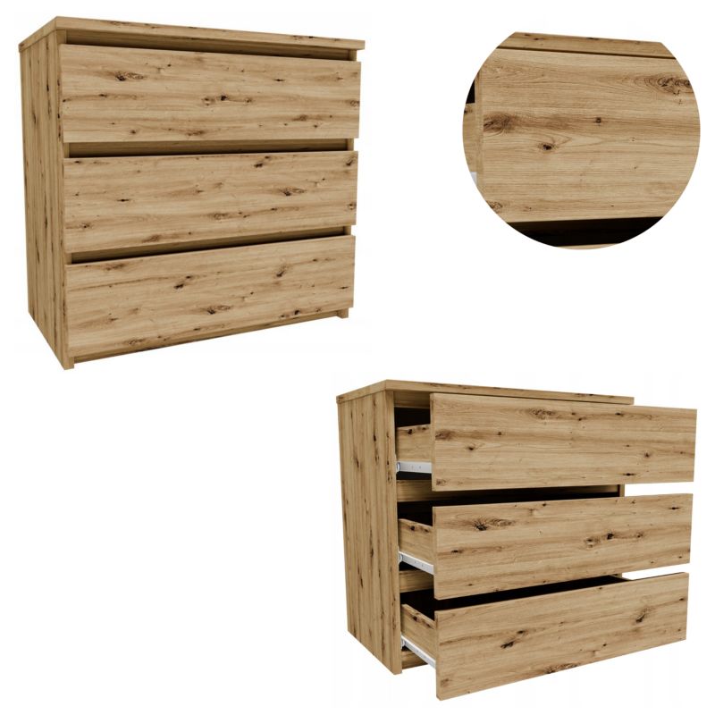 Szafka Matkam nocna CL360ART komoda dąb artisan 1 szt.