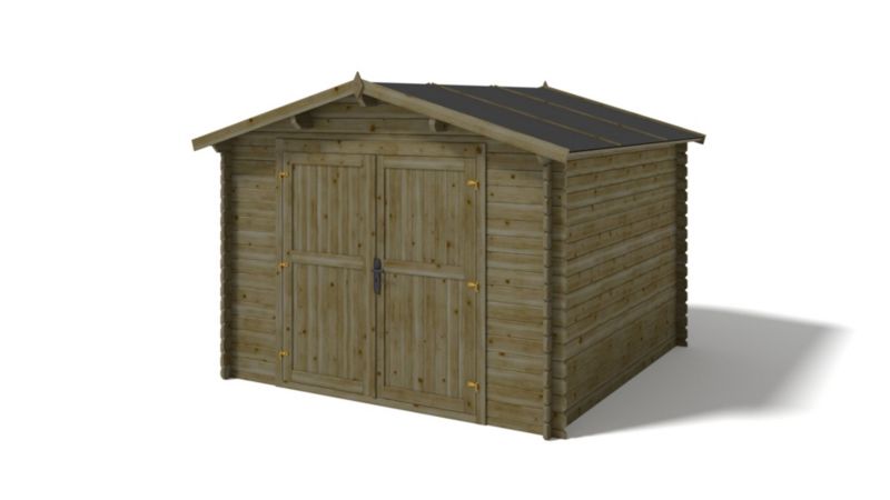 Domek ogrodowy ALTANKA 9 m2 - 3x3 m - 28 mm, drewniany, impregnowany, 1szt.