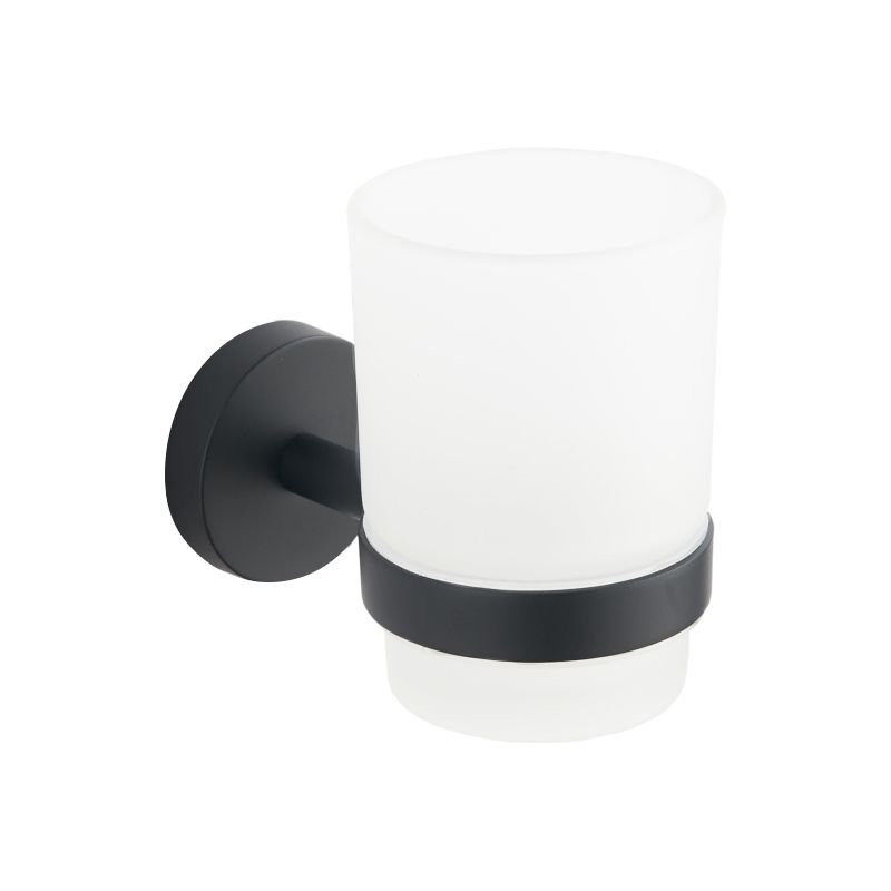 Kubek na szczoteczki Mexen Loft czarny 6,6x9,5 cm 1 szt.