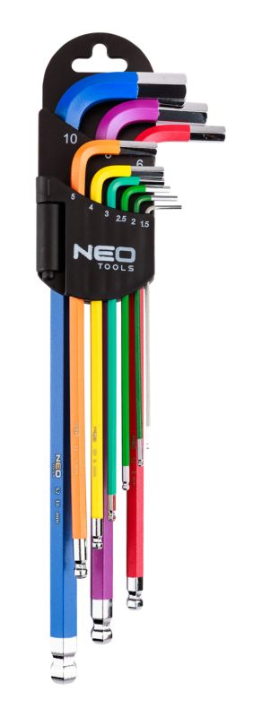 Klucze sześciokątne Neo Tools 1.5-10 mm 9 szt.