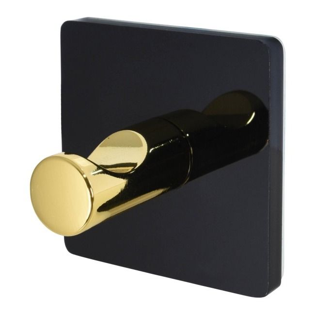 Wieszaczek kwadratowy Bisk Style czarny/złoty