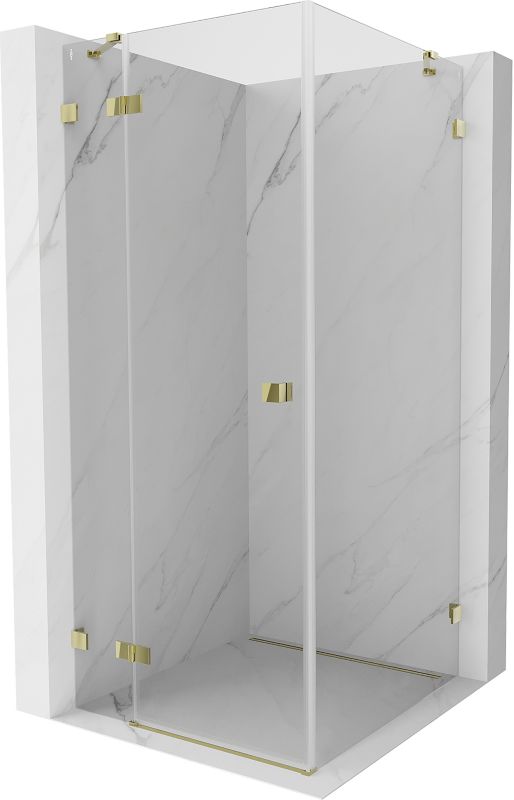 Kabina prysznicowa Mexen Lunar złota 80x80 cm 834-080-080-50-00-L 1 szt.