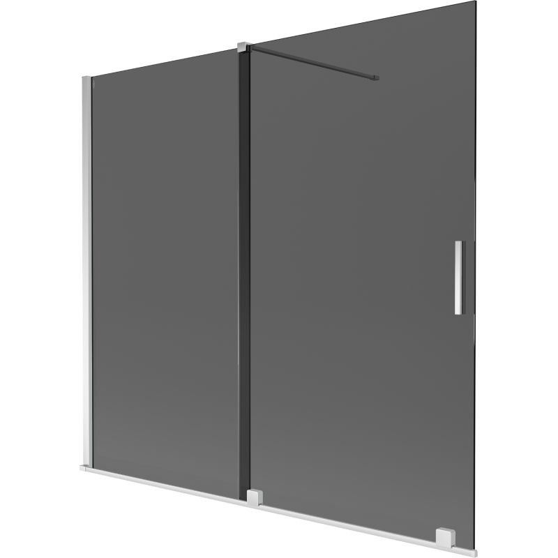 Parawan nawannowy 2-skrzydłowy Mexen Velar grafit 170 x 150 cm 1 szt.