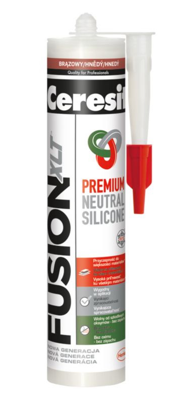 Silikon uniwersalny Ceresit 280 ml brązowy