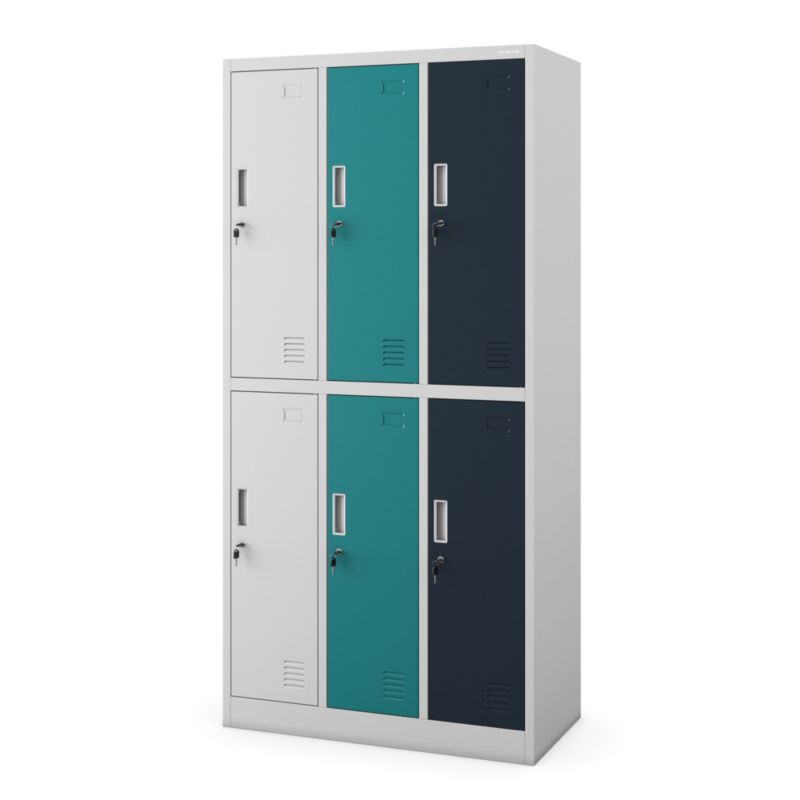 Szafa socjalna ubraniowa BHP Jan Nowak Igor 185x90x45 cm wielokolorowy 1 szt