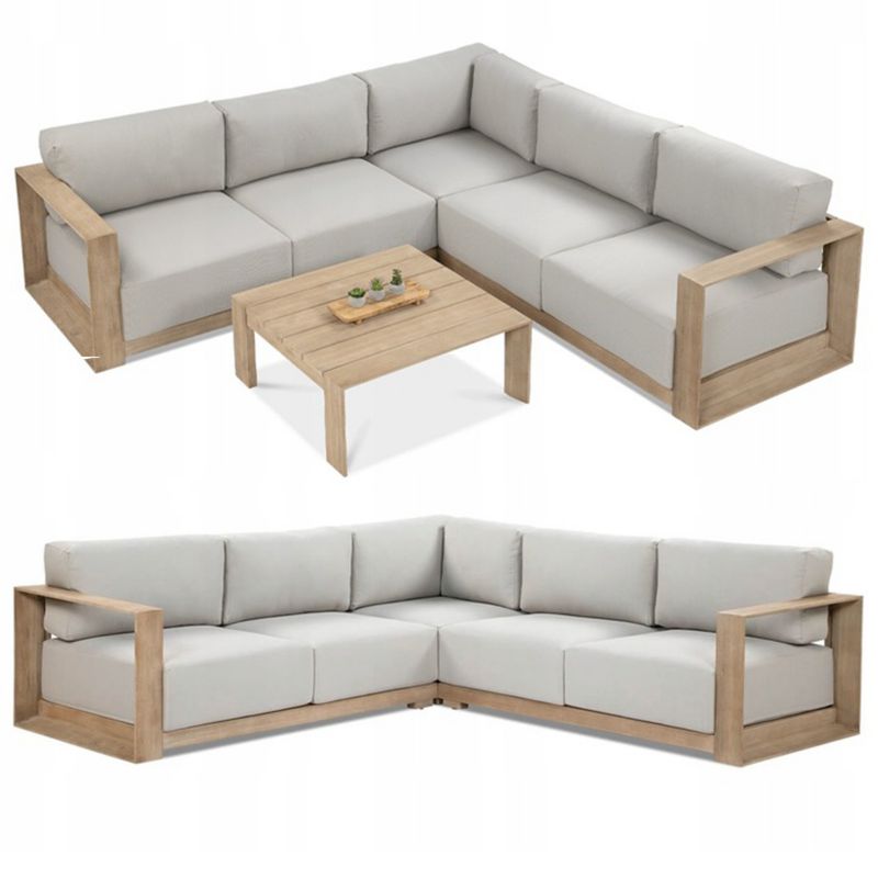 Zestaw Mebli Ogrodowych Wypoczynkowych ROYAL Narożnik Drewniany PREMIUM 1 szt