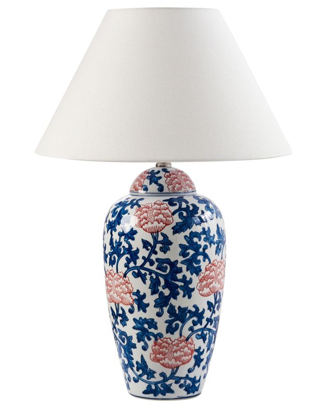 Lampa stołowa Verusa Porcelana Biały/ niebieski 1 szt.