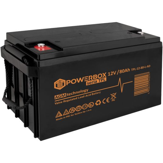 Akumulator Texas Bezobsługowy 12V 80Ah (L) VRLA AGM 1 szt.