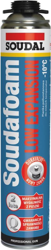 Pianka montażowa Soudal Low Expansion pistoletowa zimowa 750 ml