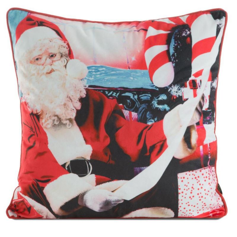 Poszewka132 Eurofirany Świąteczna na poduszkę 45x45 cm Mikołaj 1 szt.
