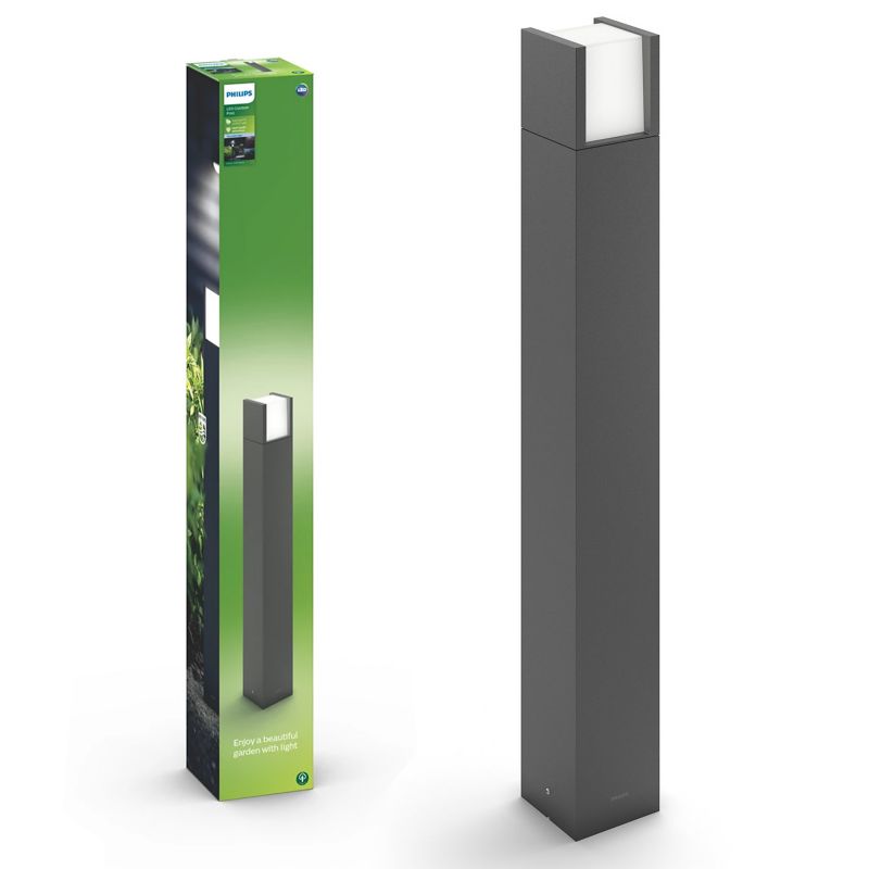Słupek ogrodowy Philips LED ARBOUR 6W 4000K 600lm IP44 77 cm antracyt 1 szt.