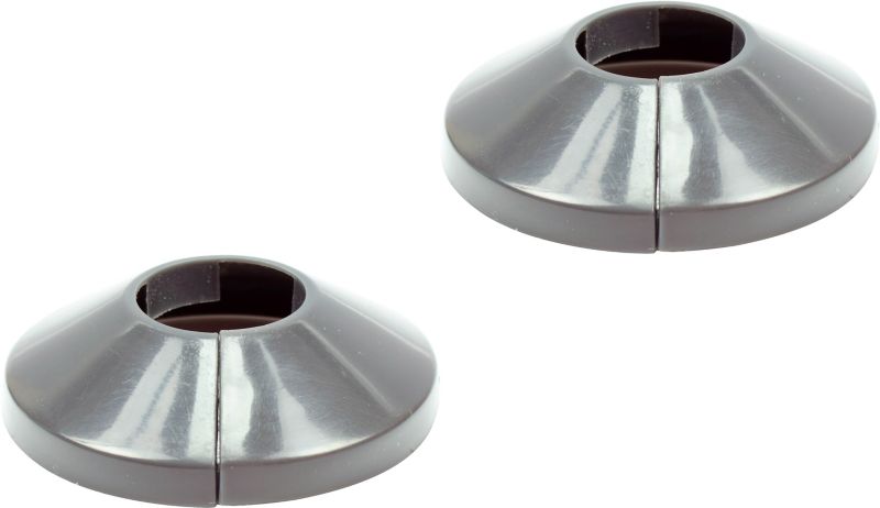 Rozetka dzielona Tycner fi 16 mm grafitowa 2 szt.