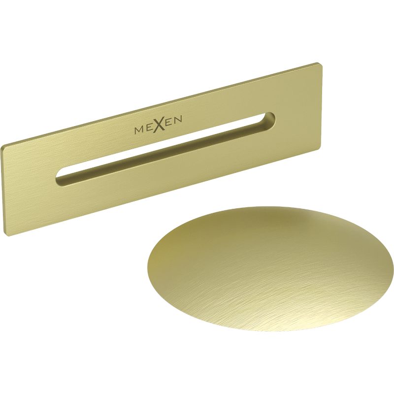 Korek z przelewem do wanny Mexen Uni złoty szczotkowany 1 szt.