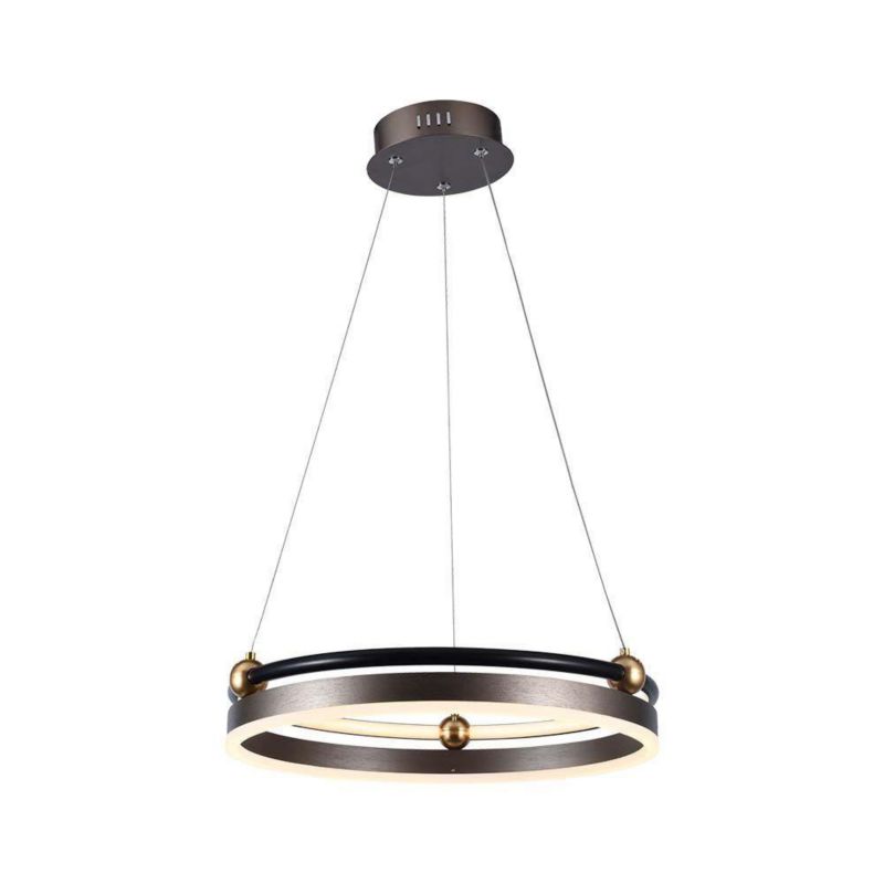 Lampa wisząca V-TAC Vt-7580 0554 brązowa ring wbudowany LED 20W 1 szt.