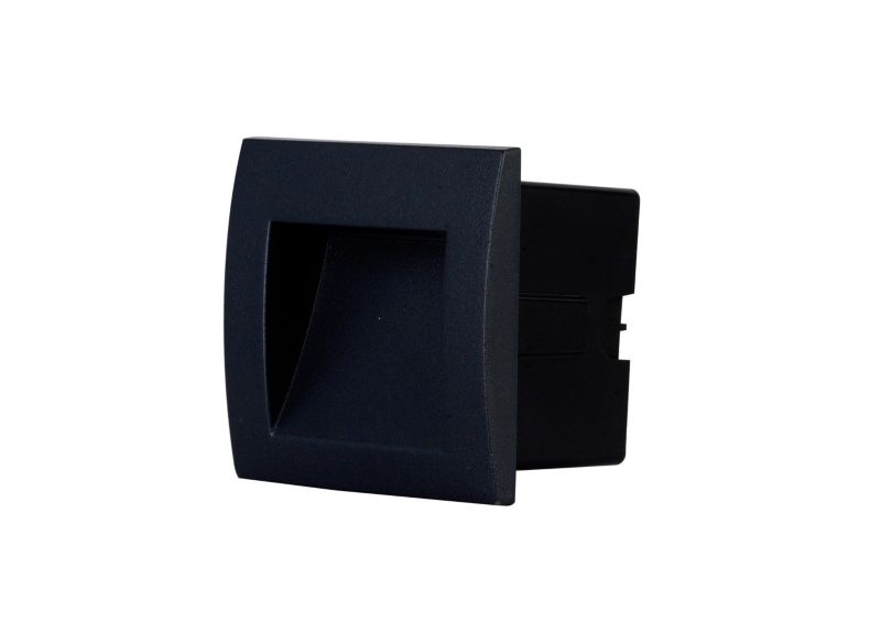 Oprawa ogrodowa LED GoodHome Sham kwadratowa czarna