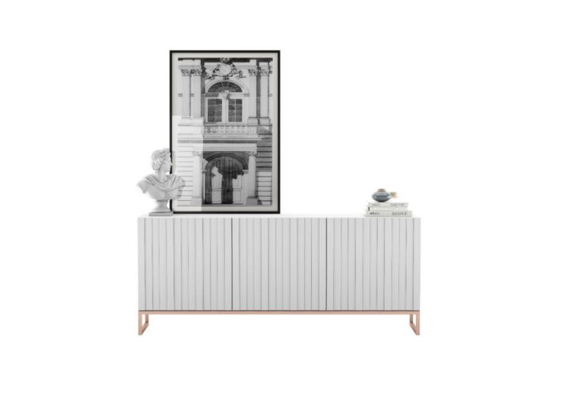 Komoda Meble Lindner TAL 3D 168 biała mat 1 szt.