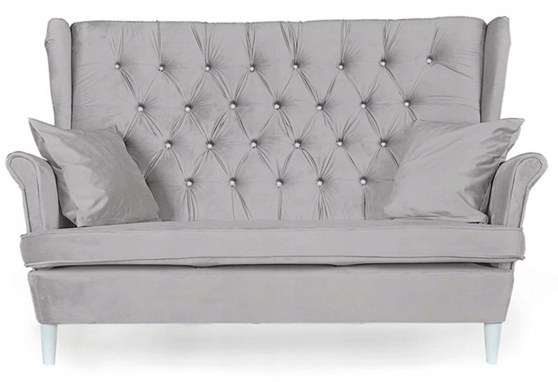 Sofa kanapa uszak do salonu nierozkładana Family Meble Gaja jasno szary 1szt