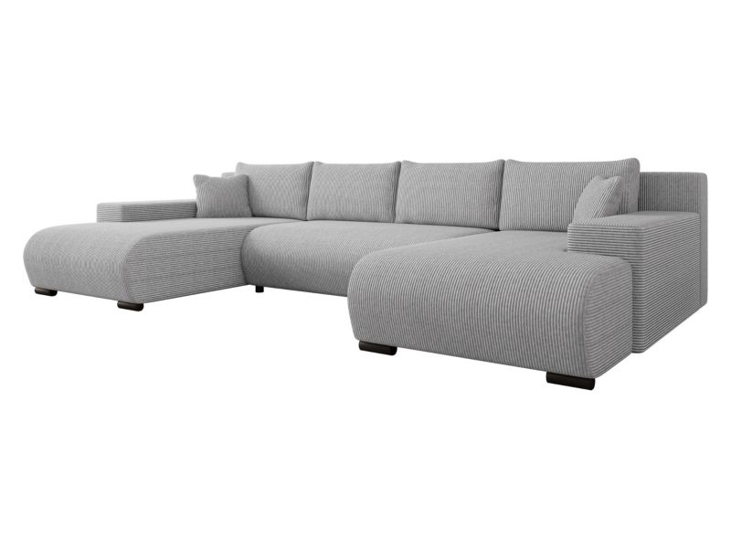 Narożnik z funkcją spania MIRJAN 24 Nojan U jasnoszary sztruks 1 szt.