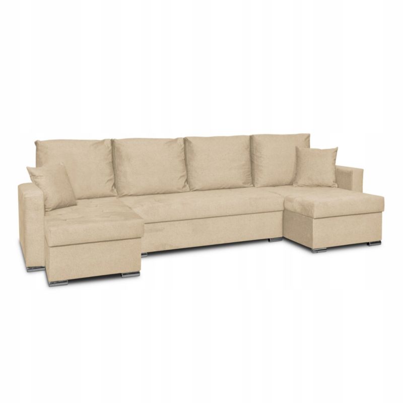 Narożnik do salonu rozkładany Family Meble Bella BIG beżowy 1szt