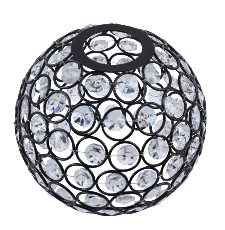 Klosz do lampy wiszącej Light Home LH Crystal E27 szary szklany 16x14cm 1szt.