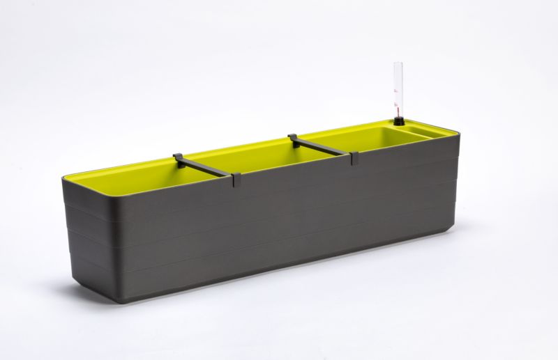 Skrzynka Rim Kowalczyk balkonowa BERBERIS 80 cm antracyt z uchwytami 1 kpl