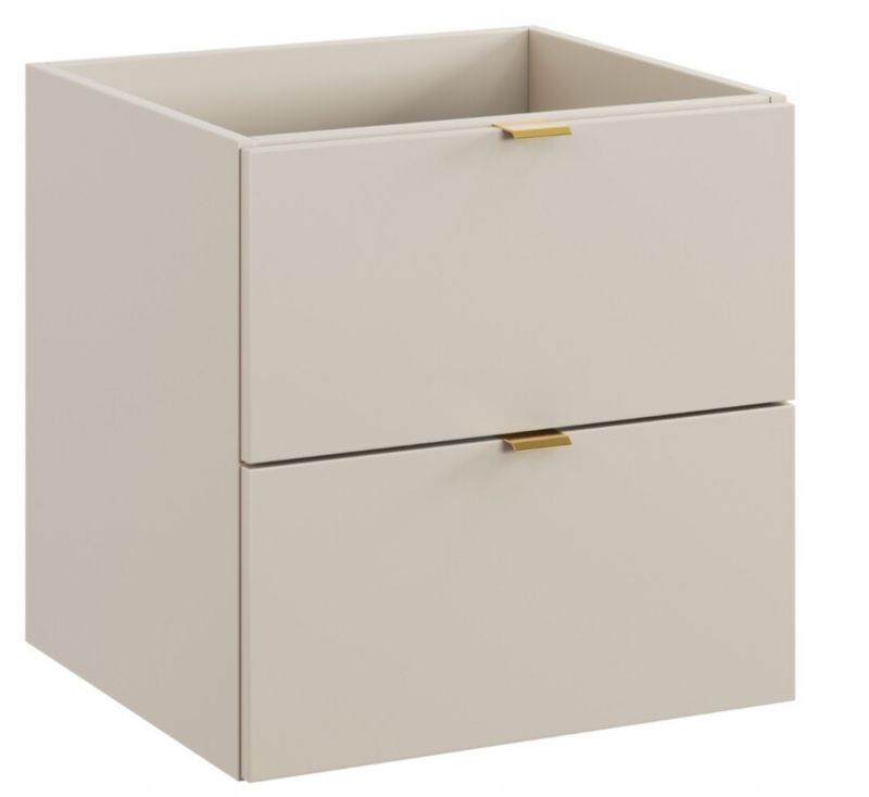 Szafka dolna pod umywalkę Furnidea 50 cm 2 szuflady kaszmir Dalia 1 szt.