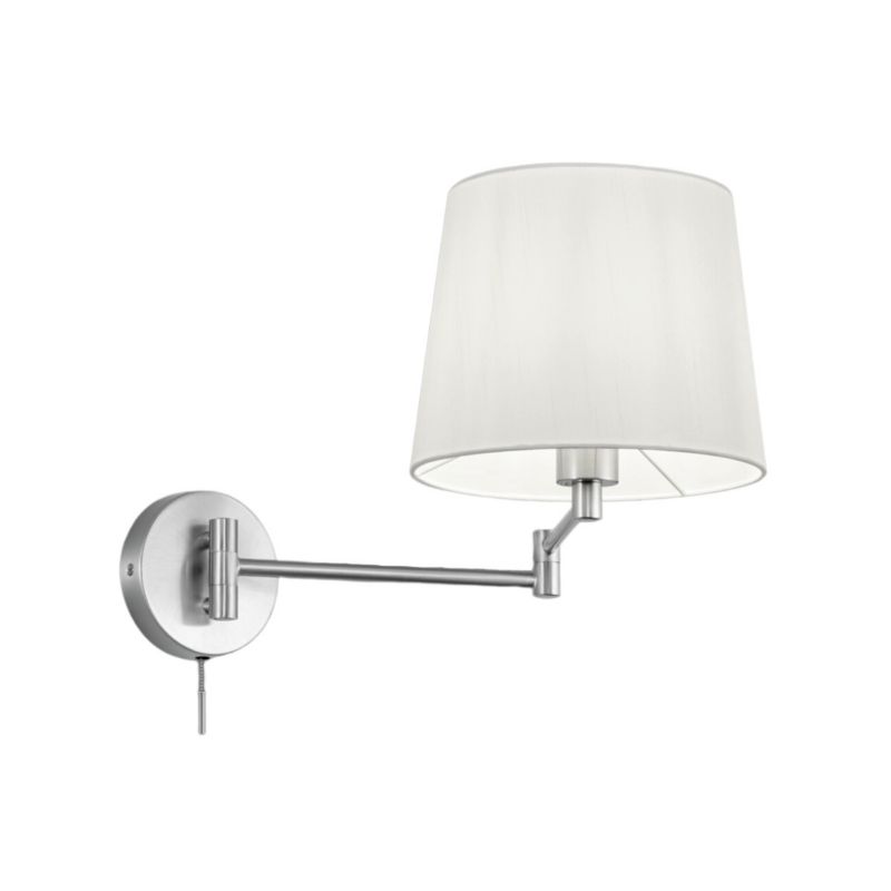 Kinkiet ścienny Trio Lyon srebrno-biały 1 x E27 x IP20 wym: 32,5 x 25,5 x 25,5 cm - 1 szt.