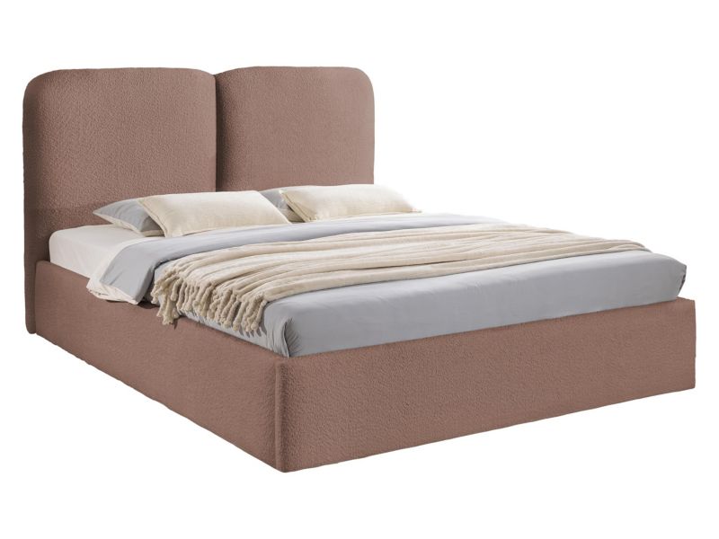 Łóżko tapicerowane MIRJAN 24 Heaven 160x200 brudny róż 1 szt.